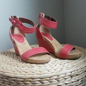 Ankle strap wedges